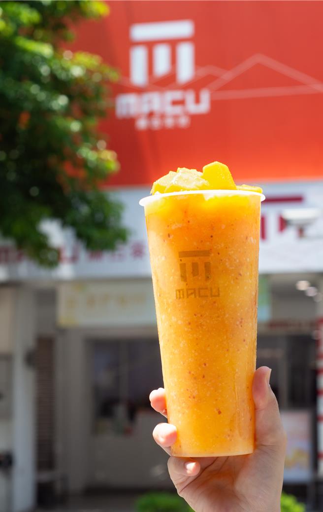 麻古茶坊火焰芒果门市照。（麻古茶坊提供／吴娮翎台北传真）