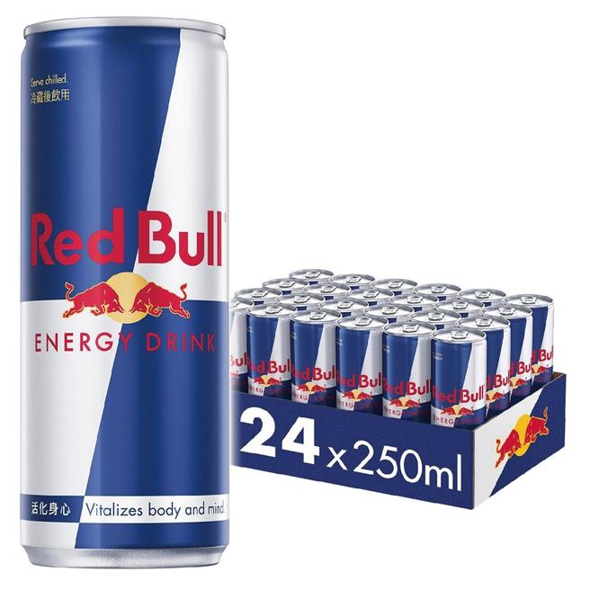 蝦皮購物「台日韓暢銷美食」Red Bull 紅牛能量飲料 250ml (24罐)，優惠價280元。（蝦皮購物提供）
