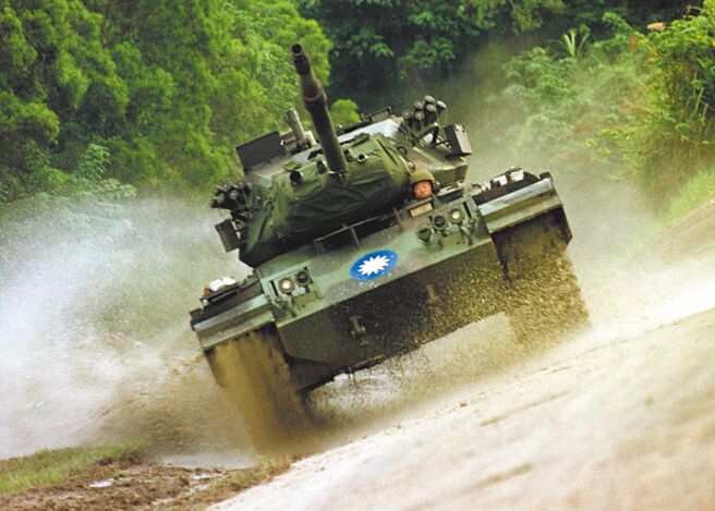 圖為將遭逐年汰除的M41D戰車。（本報資料照片）