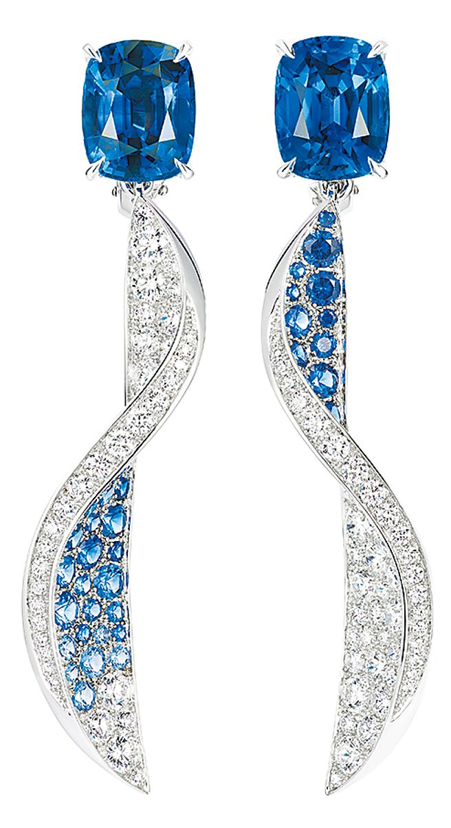 CHAUMET以芭蕾舞剧《天鹅湖》为灵感打造的Ballet耳环。（CHAUMET提供）