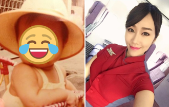 最美空姐不藏了！公開無P童年照自嘲「小時候超醜」