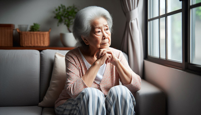 首次见面竟是在法院，讨扶养费养到死，老妇认了｢对儿不公平」。（示意图、与本案无关／AI生成）