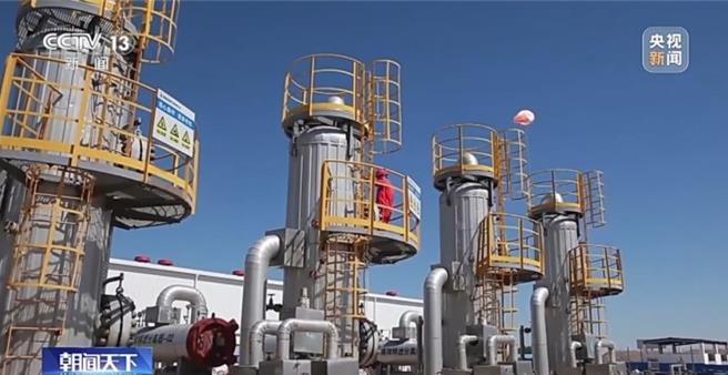 大陸最大天然氣儲氣庫新疆油田公司呼圖壁儲氣庫，自3月28日開始本周期注氣以來，日注氣量最高達到2600萬立方公尺，創歷史新高。（大陸央視新聞）