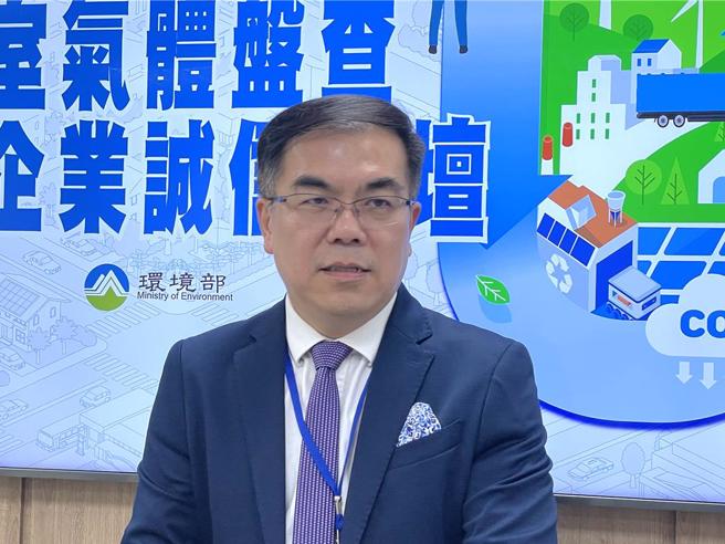 環境部部長彭啟明15日接受「暐瀚撞新聞」訪問題時坦言，目標已不容易達成，但盼提出更有雄心但也要可達成的目標。（資料照片／蔡佩珈攝）