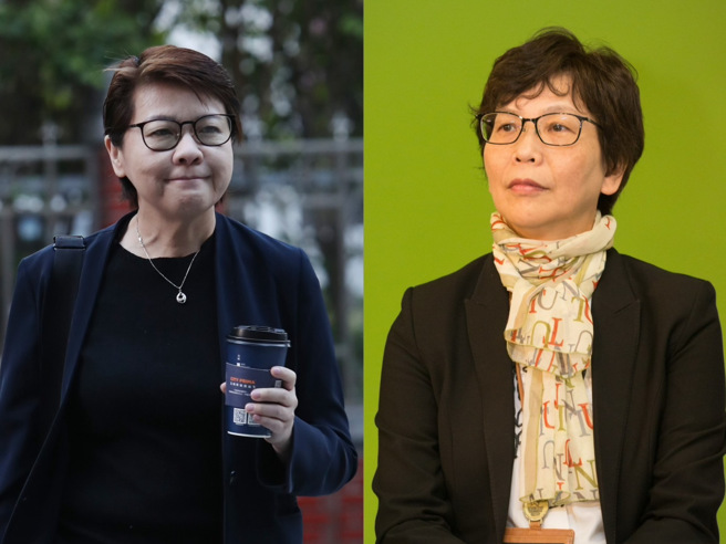 民眾黨立委黃珊珊（左）、民眾黨前立委蔡壁如（右）。（合成圖，中時資料照）