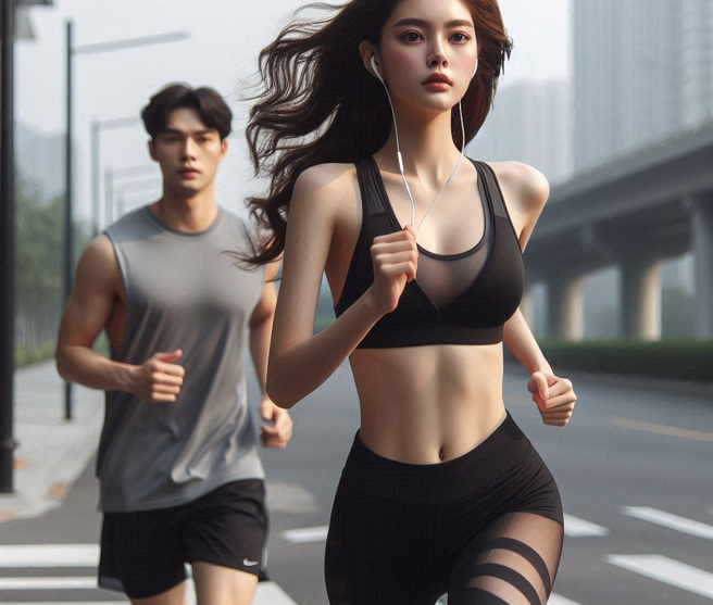 苗栗陳姓男子去年看見辣妹阿芳（化名）在跑步運動，正對他迎面而來，竟伸手觸摸阿芳下體。（示意圖、與本案無關／AI生成）