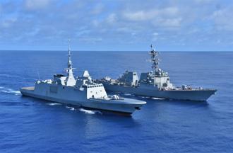 美、法海軍菲律賓海聯演   維護印太自由開放