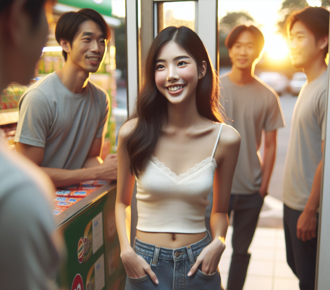 细肩带女店员红遍社区 外送都来了 惨遭婆妈检举