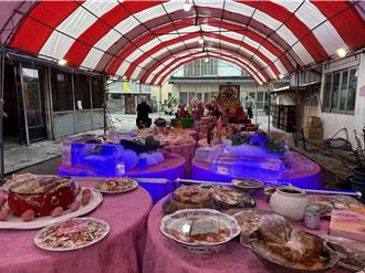 中市梧棲真武宮蓮塘蔡18年大普渡 鱘龍魚、龍膽石斑齊上桌