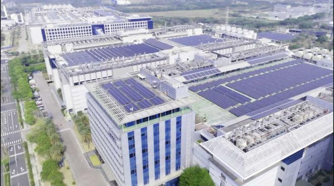 联电的太阳能系统总装置容量为台湾晶圆代工业界之冠。（图／联电提供）。