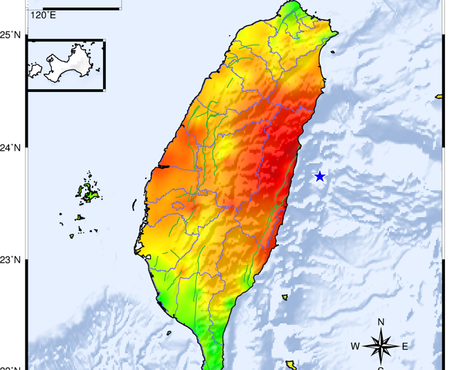 今天上午7点35分发生规模6.3地震，多县市民眾都收到国家警报。（中央气象署提供）