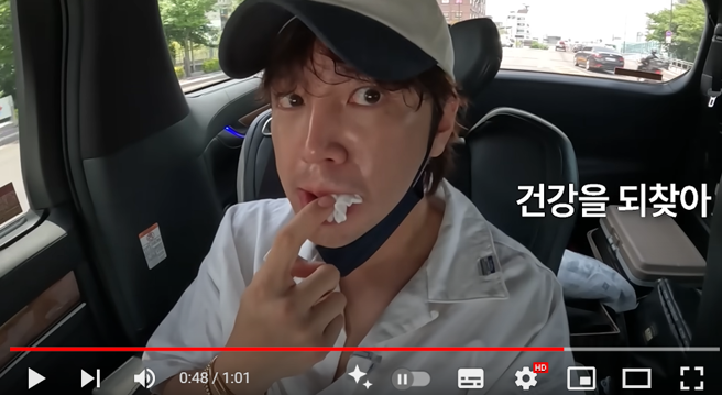 张根硕亲曝病况。（图／翻摄自나는 장근석YouTube）