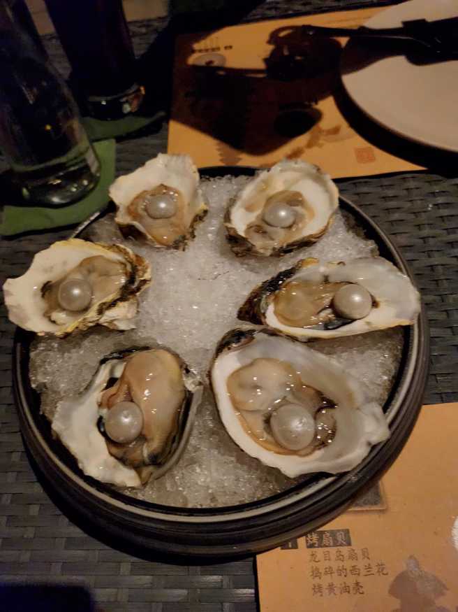 陈美凤PO生蚝照。（陈美凤脸书）