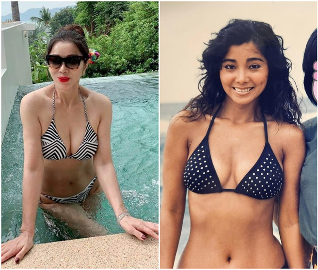 陈美凤的身材从年轻到现在都没变。（陈美凤脸书）