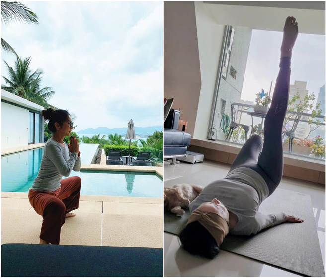 陈美凤有运动习惯。（陈美凤脸书）