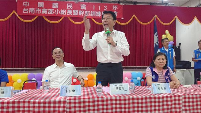 国民党台南市不分区立委谢龙介笑称民进党作的是「助选式民调」。（本报资料照／程炳璋台南传真）