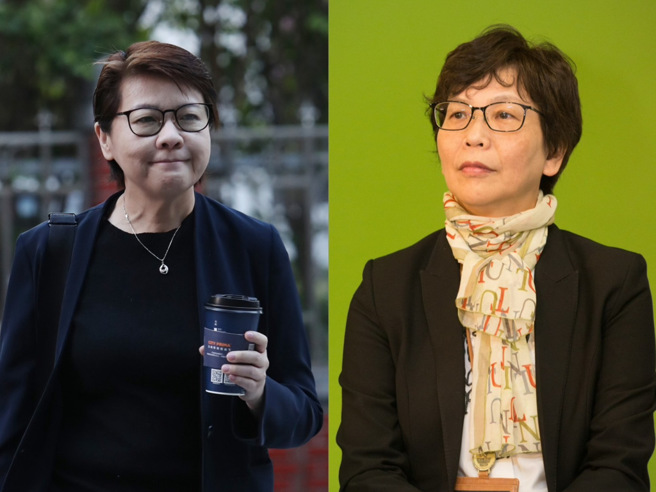 民眾党立委黄珊珊（左）、民眾党前立委蔡壁如（右）。（合成图，中时资料照）