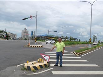 云林花6亿新辟道路 行人庇护岛竟成「自撞岛」意外频传