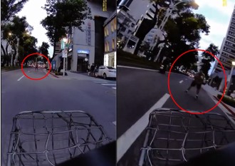 七月半！騎車遇到台版「浩克」　男子站路中大喊：撞我！