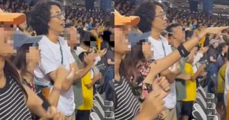 直擊／《海角七號》「馬拉桑」現身大巨蛋挺職棒　爆炸頭超醒目