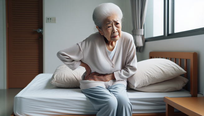 9旬老妇跌倒摔断左髋股，医用1手术助重生「恢復快、疼痛感低」。（示意图／AI生成）