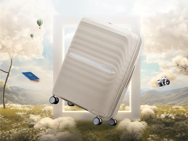 Samsonite则是推出绿色环保Octolite Neo行李箱，标榜箱体多处部份均採可回收材质制成。（Samsonite提供／黄唯淯台北传真）