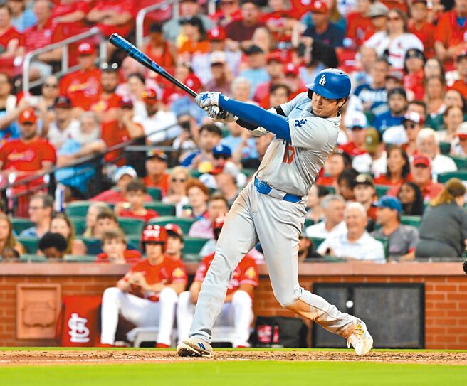 大谷翔平達成「30隊制霸」的開轟大滿貫紀錄。（路透）