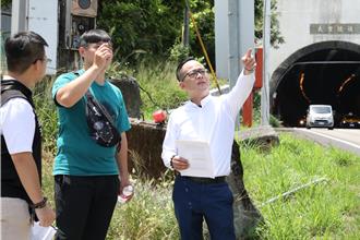 基隆獅球嶺高架聯絡道易生危險 議長童子瑋會勘促改善