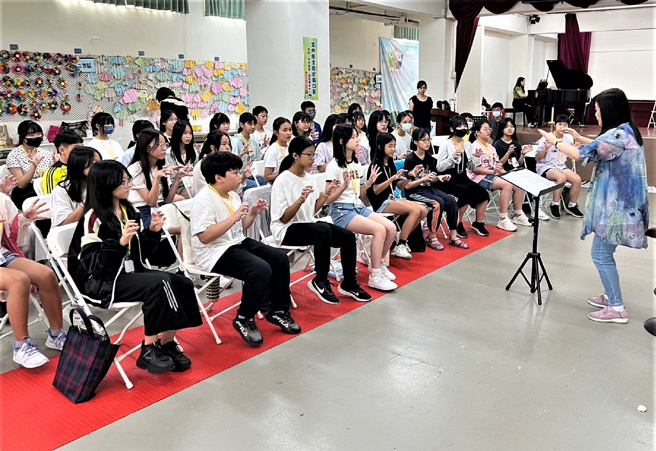 新北市少年合唱团于纽西兰赛前集训。(照片/新北市政府教育局提供)