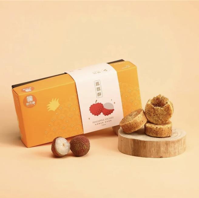 京站推「胖肉鋪鳳荔酥6入」禮盒，原價360元、特價280元。（京站提供／朱世凱台北傳真）