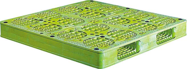 加勤生产的工业塑胶栈板。图／业者提供