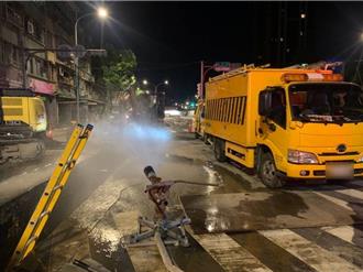 树林瓦斯外泄！台电施工挖破管线   消防急洒水监控