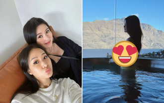 孙芸芸24岁女儿「湿身比基尼」辣翻！ 甜喊：跟我一起看风景