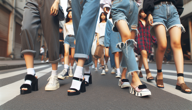 時下年輕人喜歡穿洞洞鞋搭配襪子。（圖／示意圖，AI生成圖）