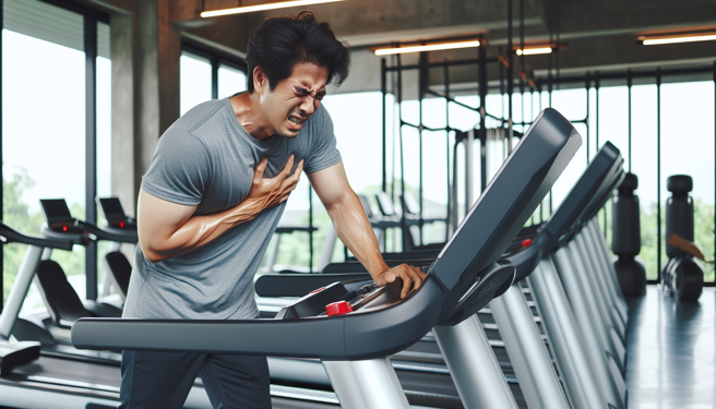 运动量剧恐引发血糖剧烈波动，中年糖友陷低血糖危机。（示意图／AI生成）