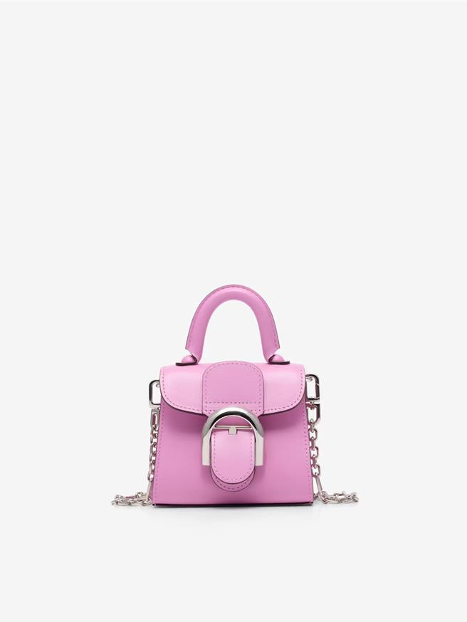Delvaux Brillant Toy新色蘭花粉，售價11萬5500元。（Delvaux提供／黃唯淯台北傳真）