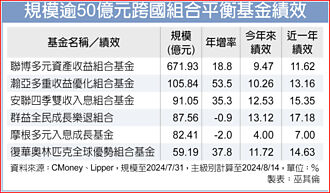 跨國平衡型基金 攻守兼備