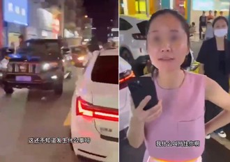 開保時捷「並排」停路中央　後方駕駛髒話連篇！陸女受不了動手了