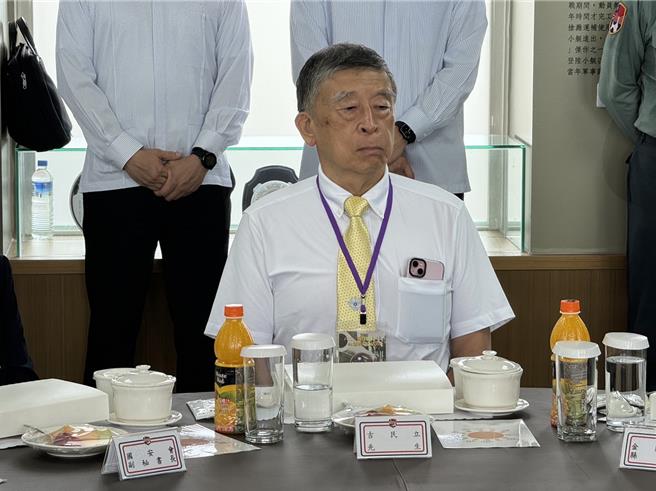 吉星文將軍子孫吉民立先生。（于家麒攝）