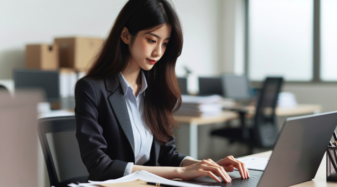 菜鳥妹傳訊息到LINE群組，寫下「麻煩大家留存」，沒想到上司私訊她，表示「麻煩」2字只有主管可以說。（示意圖／AI生成圖）