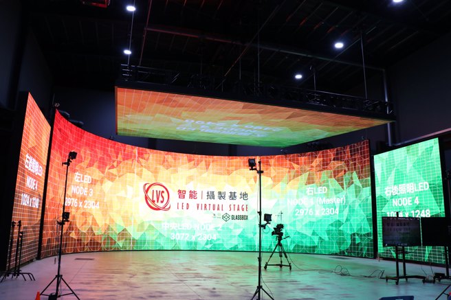 世新大學以頂尖設備與新技術人才師資培育未來優秀人才，圖為LVS智能攝製基地。(照片/世新大學提供)