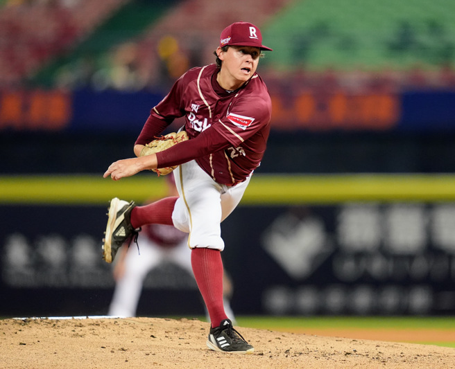 乐天桃猿先发投手肯特。（乐天桃猿提供）