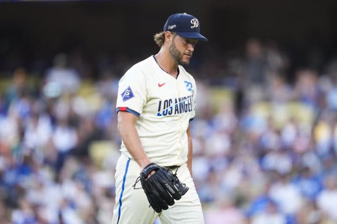 道奇先發左投柯蕭。（美聯社）