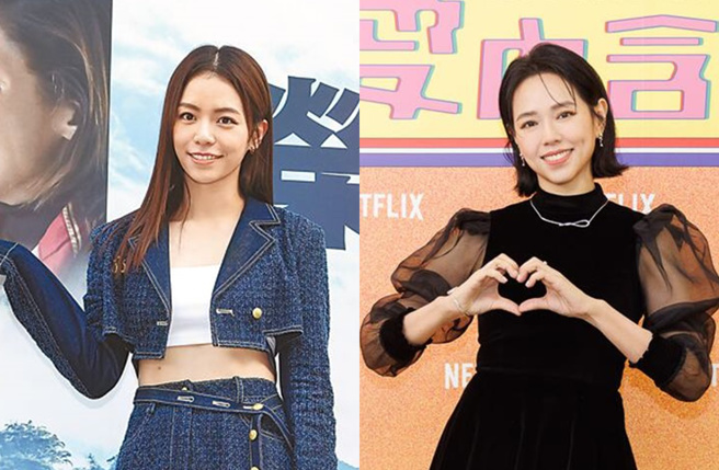 宋芸桦(左)和夏于乔长相神似。（图／中时资料照、Netflix提供）