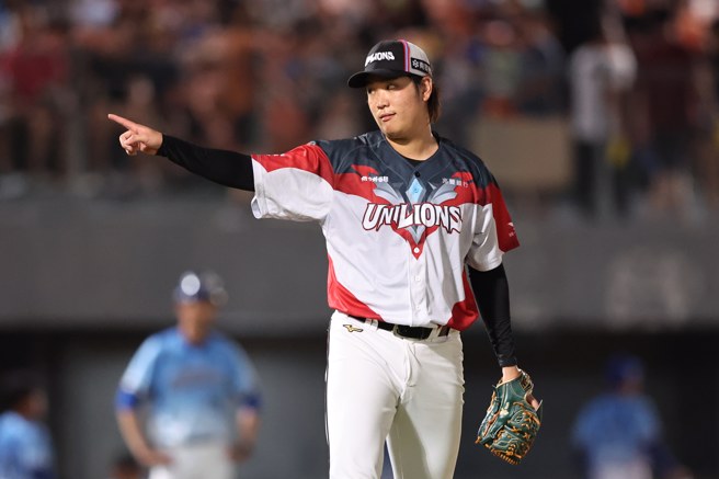 统一狮投手古林睿炀。（统一狮提供）