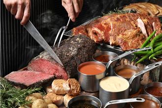 抢攻中秋烤肉商机 台北晶华自助餐厅变身BBQ烤场