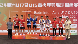 U17暨U15青少年亞錦賽》中華狂摘2金2銀4銅 期待戴資穎接班人出現