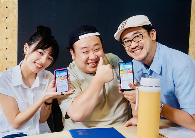 《降溫告急》由演員木木（左起）、蕃薯及導演白羊主演。（桃影提供）