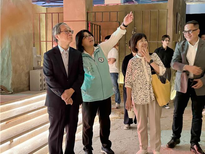 文化部长李远与嘉义市立委王美惠到文创园区访视。（王美惠服务处提供／吕妍庭嘉义传真）