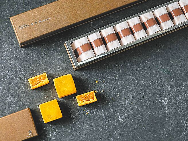 觀光客最愛的人氣商品「經典鳳梨酥禮盒」一盒9入450元，另有大宗採購優惠價。（神旺普諾麵包坊提供）